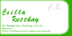 csilla ruttkay business card
